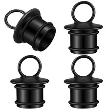 4 Pcs PVC Fishing Boat Drain Plug Push in Boat Drain Plug 1-1/2'' Thru Hull D...