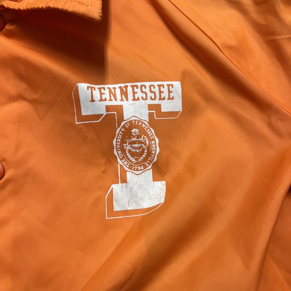 Vintage Tennessee Volunteers Vols Wind Breaker Jacket Mens Medium Chalk