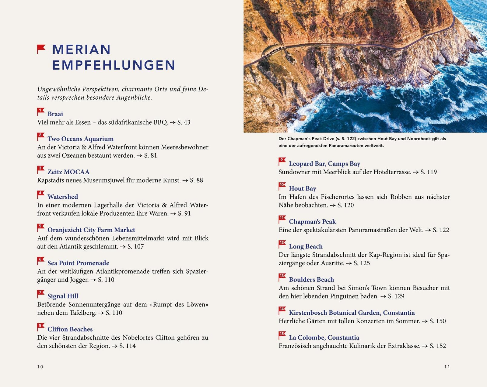 Thumbnail - Merian Reiseführer Kapstadt Mit Winelands & Garden Route Sandra Vartan