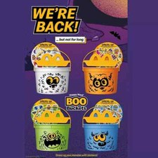 2024 McDONALD'S Halloween Bucket Pail Classic Boo Buckets HAPPY MEAL TOYS or Set