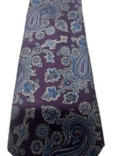 Vintage Bert Pulitzer Mens Formal Neck Tie Maroon All Silk Made in USA