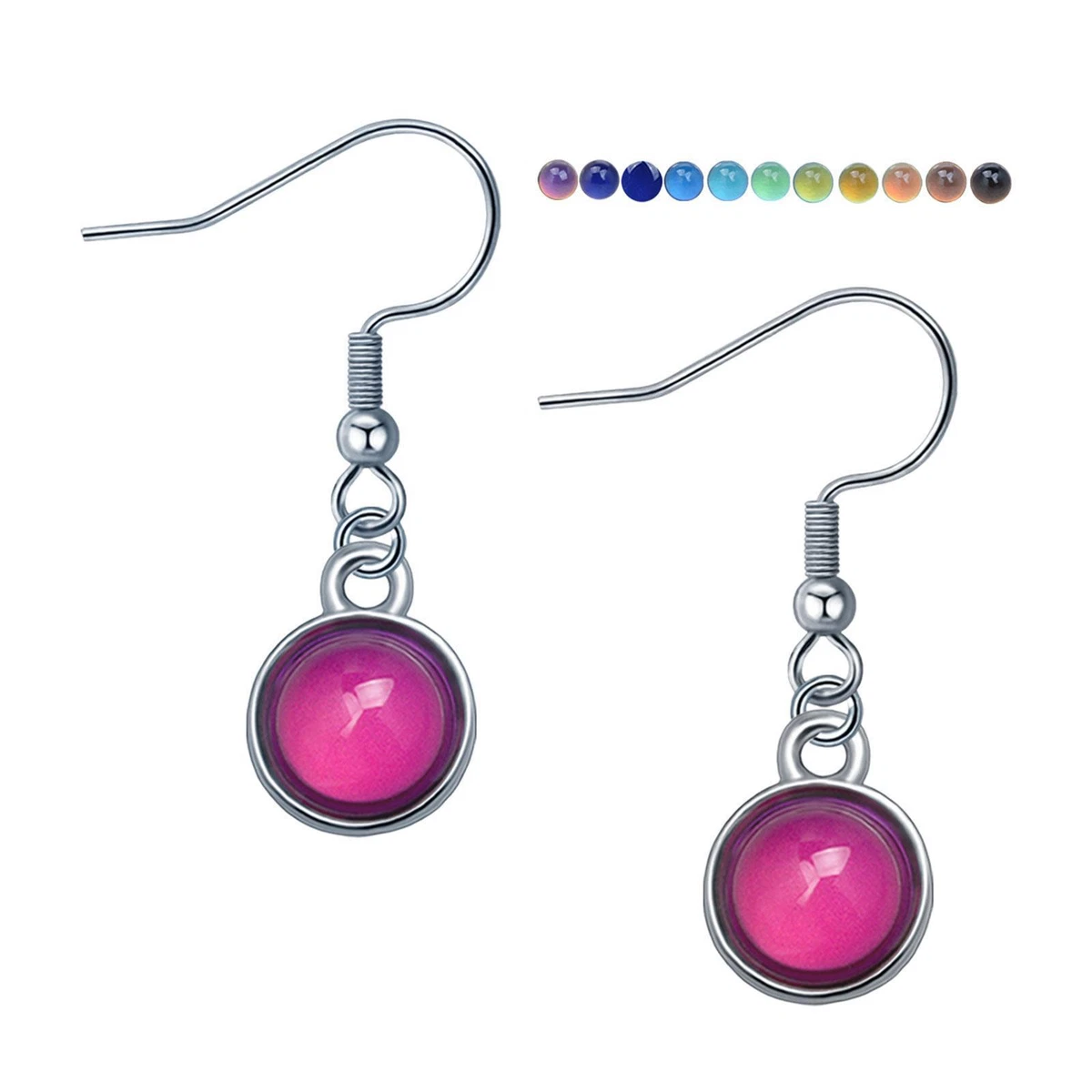 Stainless steel opal earrings deals