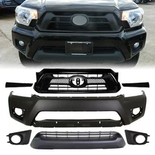 Front Bumper Cover Fascia & Grille Assembly Kit For 2012-2015 Toyota Tacoma
