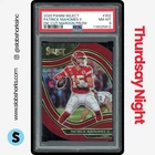 2020 PANINI SELECT PATRICK MAHOMES II MAROON PRIZM DIE-CUT FIELD LEVEL PSA 8