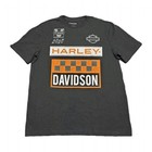 Harley Davidson Motorcycle Factory Racing T Shirt Mens Size LARGE BLACK