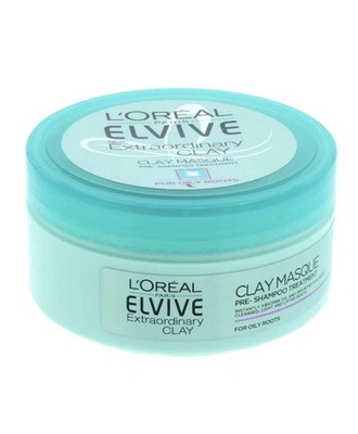 L'Oreal Elvive Extraordinary Clay Masque 150ml Pre Shampoo Ladies Oily Roots