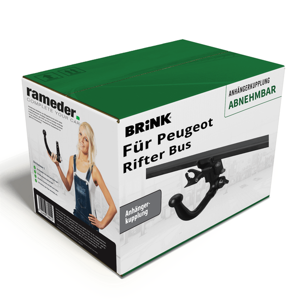 Brink AnhäNgerkupplung Abnehmbar für Peugeot Rifter Bus 08.2018-Jetzt AHK-image