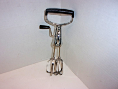 Vintage Hand-mixer Beater Stainless Steel U.S.A. 11'' T X 4 1/2'' L X 2 3/4'' W.