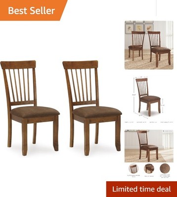 Berringer Upholstered Spindle Back Dining Chair Set - Classic Comfort & Style