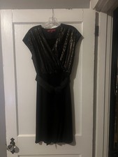 50% Off SUMMER SALE Narciso Rodriguez Sequin Faux-Wrap Dress Copper Bodice Sz M