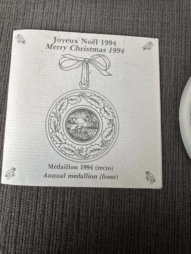 Bernardaud 1994 Joyeux Noel Merry Christmas Ornament Limoges, France NIB - Picture 3 of 6