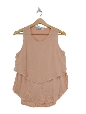PULL & BEAR A-Linien Top Damen Top Gr. DE 36 nude Casual-Look