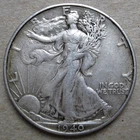 US 1940 LIBERTY WALKING 90% SILVER HALF DOLLAR COIN (KM# 142)