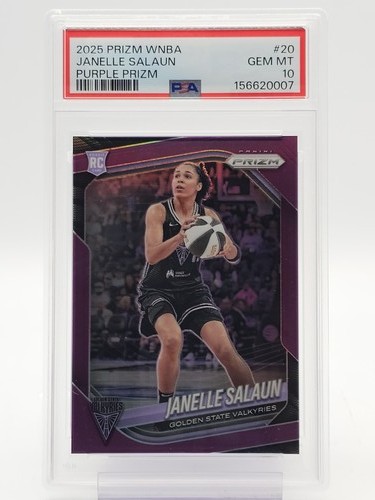 JANELLE SALAUN 2025-26 PANINI PRIZM WNBA ROOKIE PURPLE /149 #20 PSA 10 Q4434