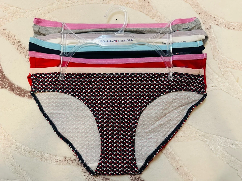 Womens Tommy Hilfiger underwear 5 pack cotton panties knickers Assorted Color - Image 4 of 4
