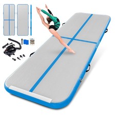 13ft Inflatable Gymnastics Tumbling Mat 4" Thick Tumble Track Gymnastics Trai...