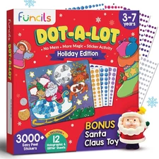 Christmas Special - Dot Stickers for Toddlers, Holiday Theme Dot Art Activity fo