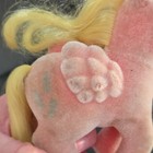My Little Pony Best Wishes Vintage Peach Plush Pony w/Yellow Hair and Blue Eyes — photo 3