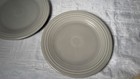 Pair Homer Laughlin Fiesta Pearl Gray Dinner Plates 10” Fiesta Ware USA — photo 6