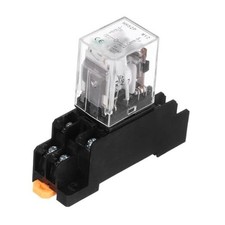 1Pcs DC 12V Electromagnetic Power Relay, 8-Pin 5A Power Coil 2NO-2NC DC12V