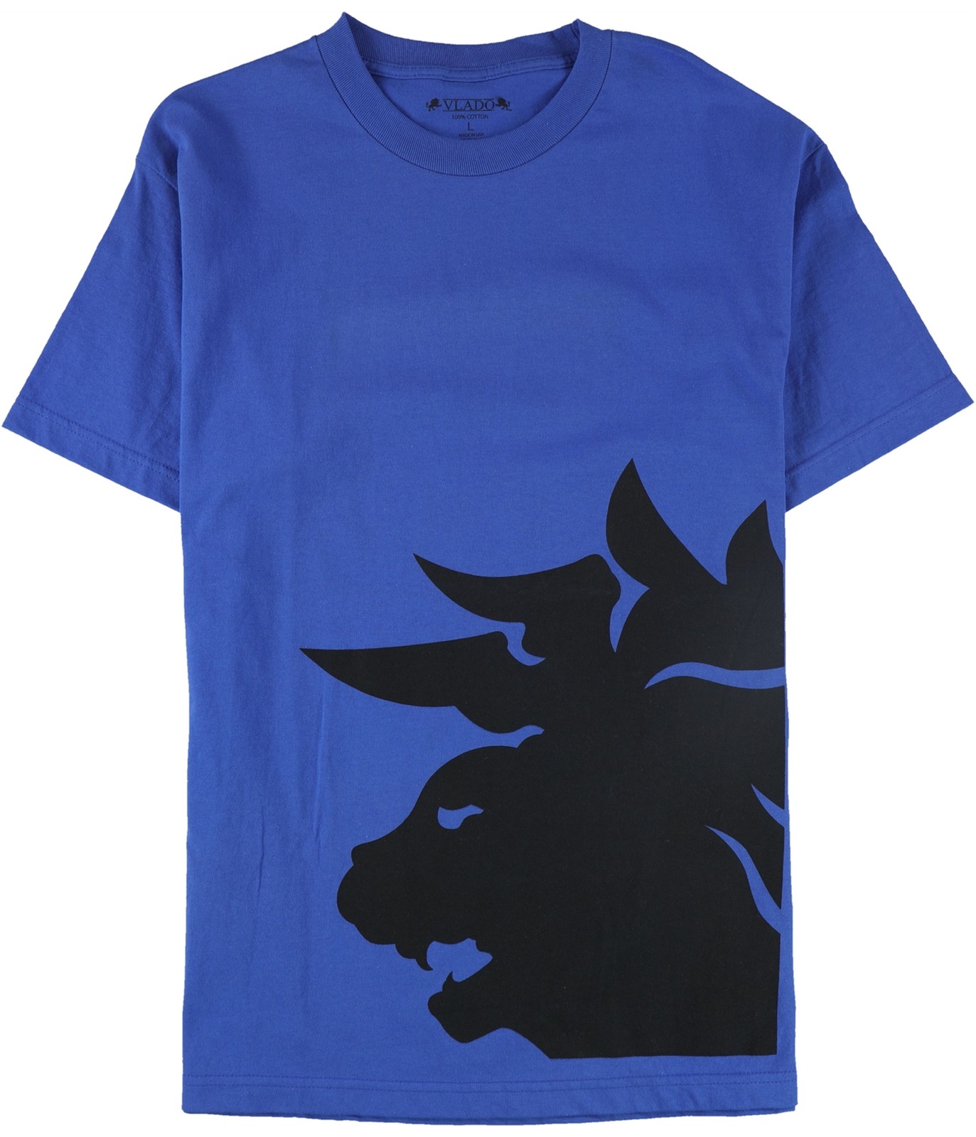 Мужская футболка Vlado с изображением Льва, royalblue, XL