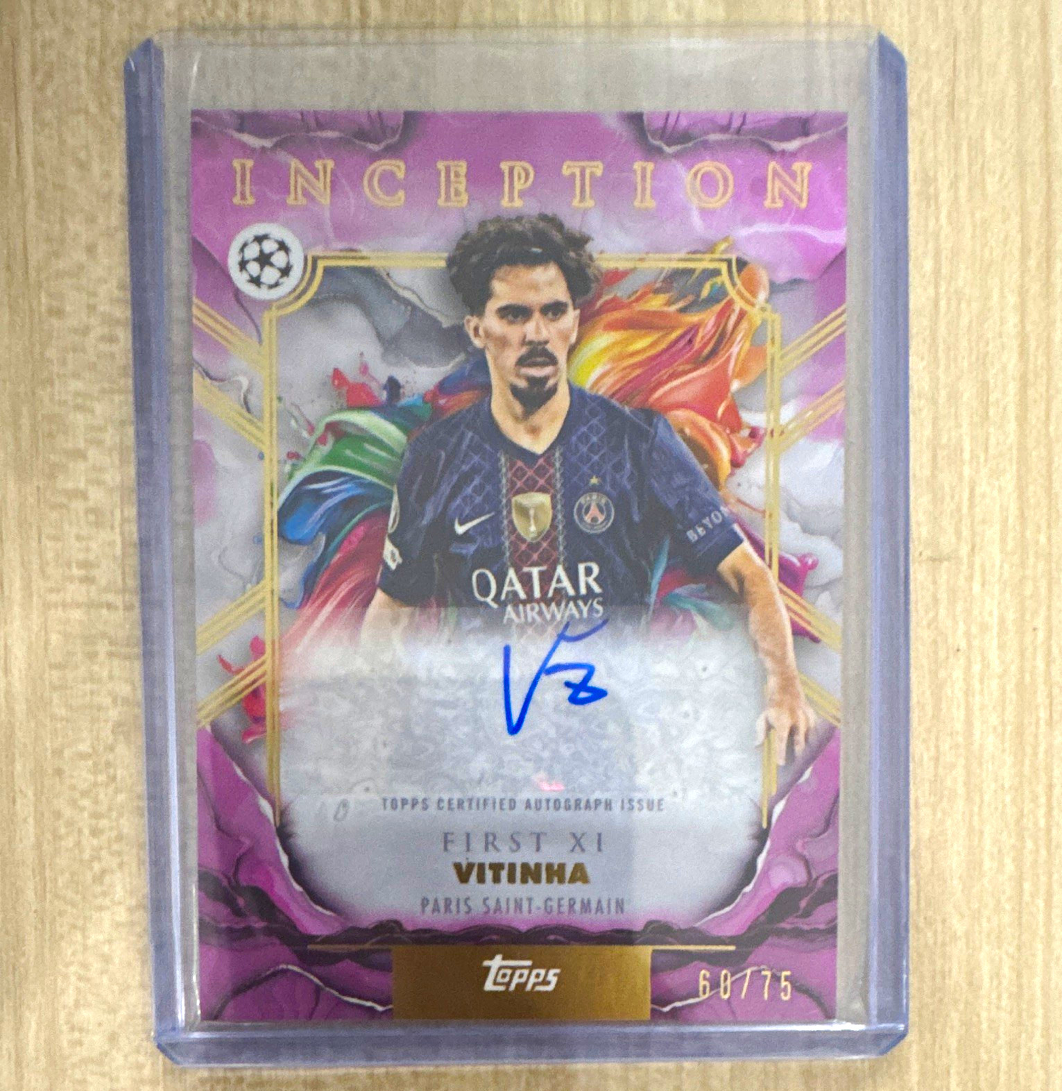 Topps Inception UCC 2025/26 Vitinha PSG First XI Auto FE-VI 60/75