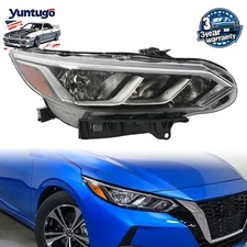 For 2020 2021 2022 23 Nissan Sentra S SV Halogen Headlight Passenger Side Chrome