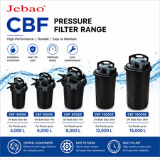 Jebao CBF Pressure Pond Filter UV Clarifier Koi Fish Pond Filter 4000-15000L