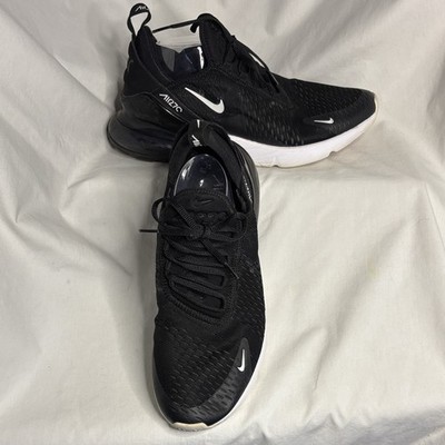Nike Air Max 270 ~ Size 11.5 Black White Mens Running Shoes Sneakers AH8050-002