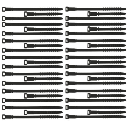 40 Pcs Silikonkrawatte Silikonkabelkabel Wiederverwendbare Krawatten - Afbeelding 6 van 12