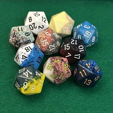 Chessex dice lot - D20 Twenty-sided Dice
