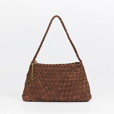 Retro Estrella Sling Suede Hobo - Handwoven Shoulder Bag Top Handle Bag Arc