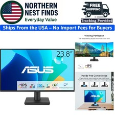 VESA Wall-Mountable 23.8-Inch Eye Care Monitor - 1080P, Flicker Free Technology