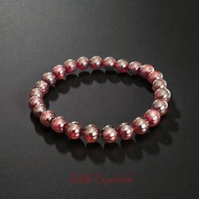 Red Garnet Bracelet 8mm Natural Stones Healing Bracelet