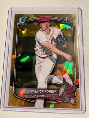 2025 Bowman Draft Sapphire Patrick Forbes Diamondbacks Gold Refractor 49/50