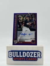 2025 Topps Chrome Daylen Lile Purple Refractor Autograph /250 Rookie Card