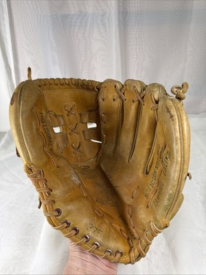 10-1/2 inch Baseball Glove RH Throw 10.5  Steer Hide Leather-Broken in!