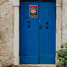 Warning Beware Of Dog Metal Sign No Trespassing Dog On Premises Stop Keep Gat...