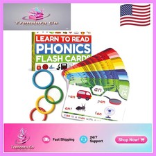 Teacher-Recommended Phonics Flash Card Set for Kids - Ages 4-8 Fun Learning