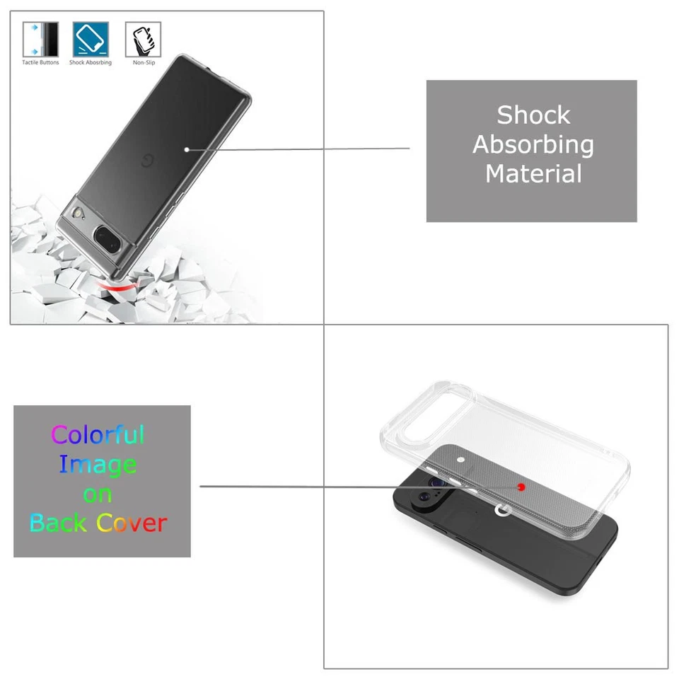 Funda de teléfono para Google Pixel 10 / 10 Pro / 10 Pro XL / 9a, protector de pantalla L42 Foto 3 de 3