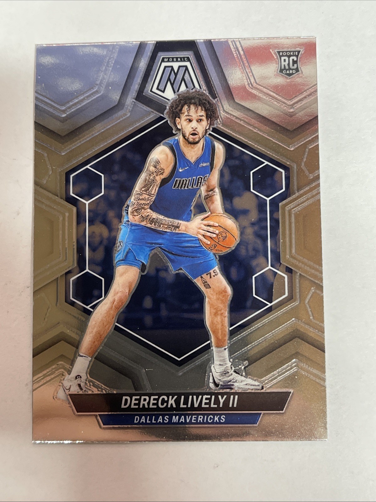2023-24 Panini Mosaic - Rookies Dereck Lively #248 Silver Prizm (RC)