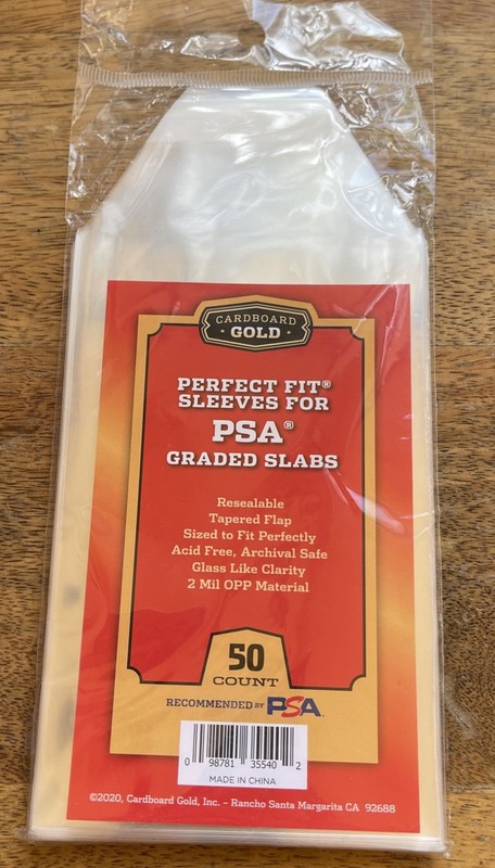 PSA Perfect Fit Graded Card Sleeves Slabs w/ LOGO 50 100 500 1000 5000 10,000