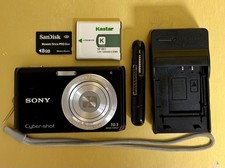 Sony Cyber-shot DSC-W180 Digital Camera 10.1 MP 3x Optical Zoom With Extras 