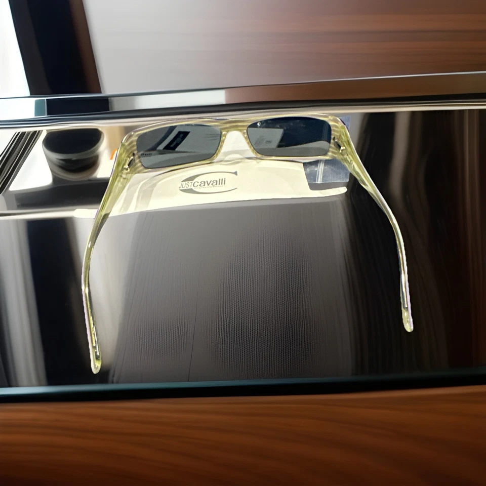 Gafas Just Cavalli para mujer marco marrón y verde humo moda diseñador $389 Foto 4 de 4