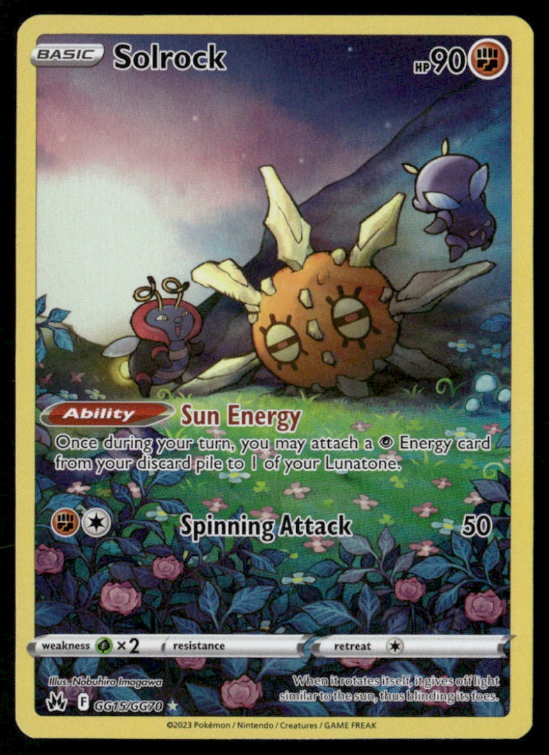 SOLROCK GG15/GG70 HOLO CROWN ZENITH GALARIAN GALLERY POKEMON NM