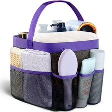 Mesh Shower Caddy Portable - 9 Pockets for College Dorm Room Essential
