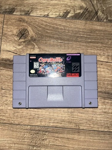 Ogre Battle March Of The Black Queen (Super Nintendo SNES)Works Authentic🔥Good!