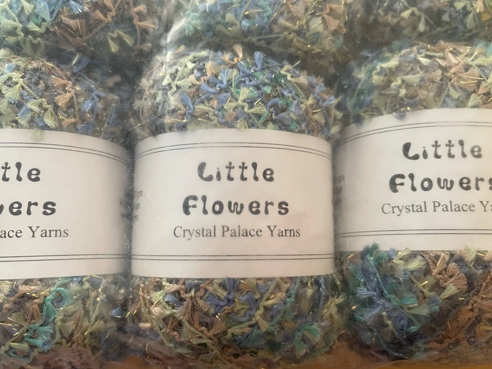 Lote 1 10 Madejas Cristal Palacio LITTLE FLOWERS color 8130 Foto 3 de 4