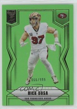 2025 Panini Donruss Elite Aspirations Lime Green 66/999 Nick Bosa #93 1oy3