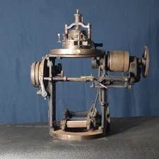Circular Sock Knitting Machine Antique Industrial Textile Tool